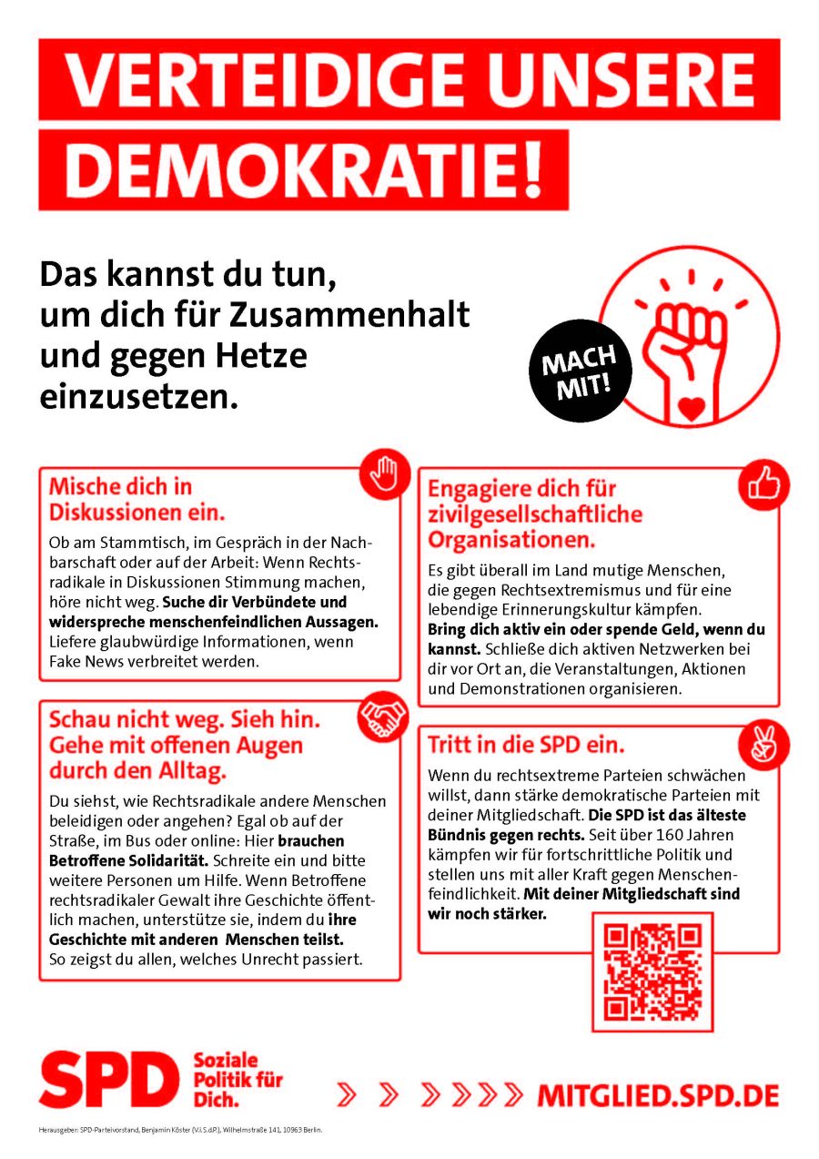 Infoblatt gegen Rechts